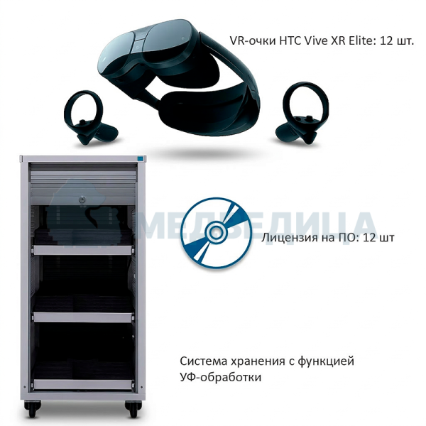 Мобильный класс виртуальной реальности EDUBLOCK XR (VR-12)